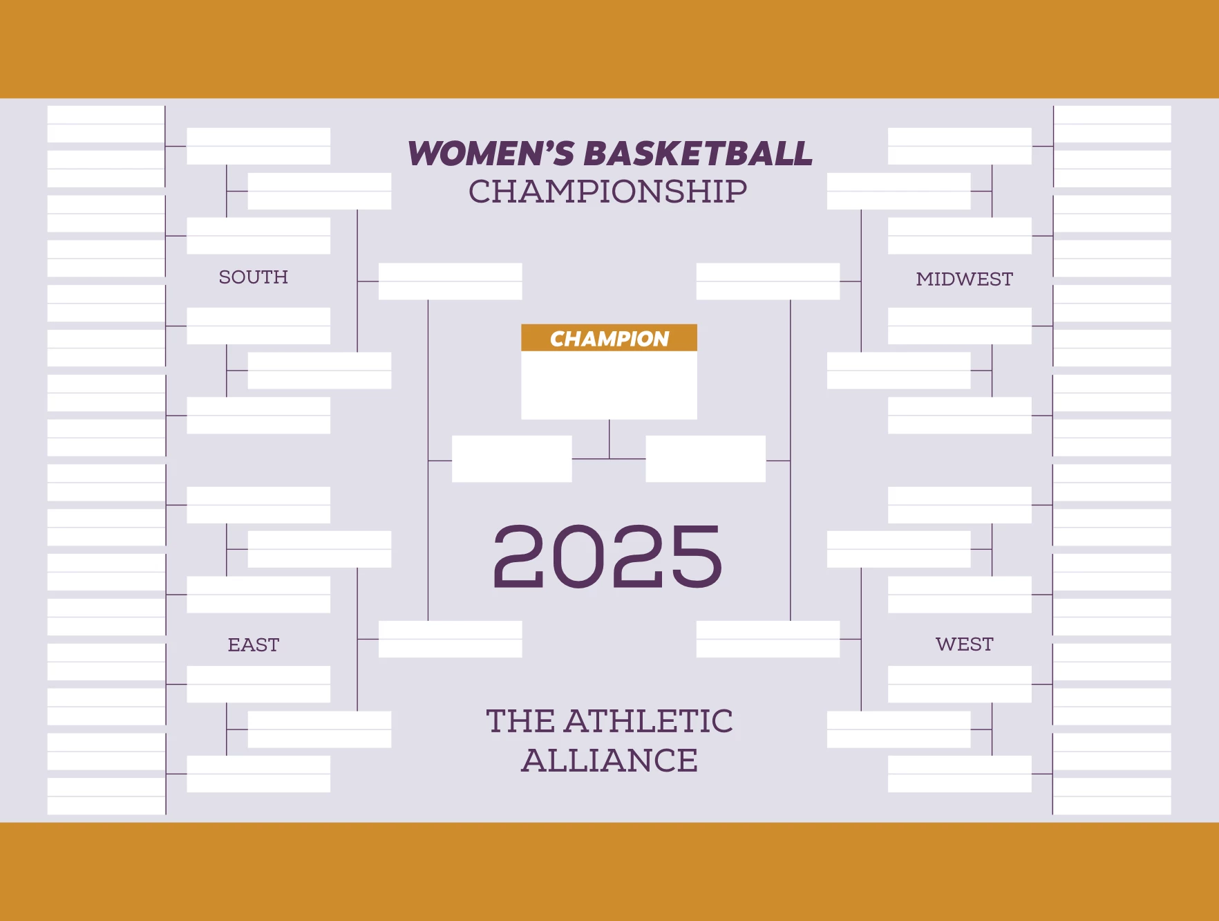 Women's Basketball Championship Bracket