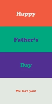 Father's Day Color Blocks