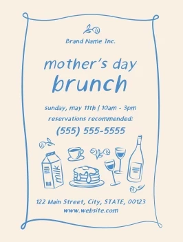 Mother's Day Brunch Illustrations