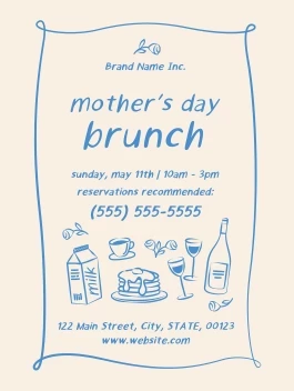 Mother's Day Brunch Illustrations