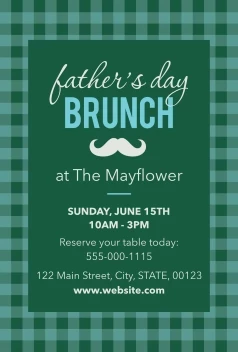 Father's Day Brunch Gingham