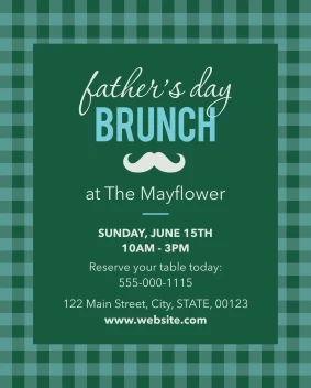 Father's Day Brunch Gingham