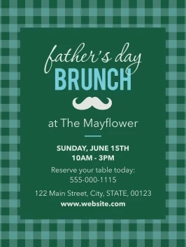 Father's Day Brunch Gingham