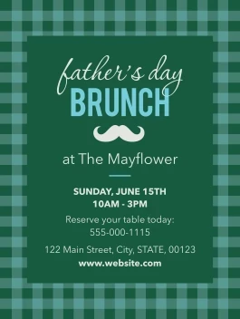 Father's Day Brunch Gingham