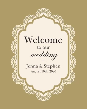 Classic Pattern Welcome