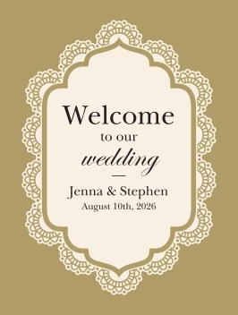 Classic Pattern Welcome