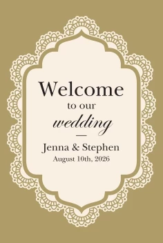 Classic Pattern Welcome