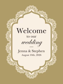 Classic Pattern Welcome