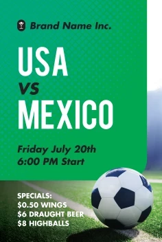 Bright Gradient Soccer Cup