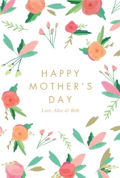 Mom & Flower Pattern