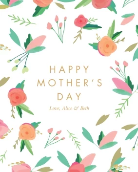 Mom & Flower Pattern