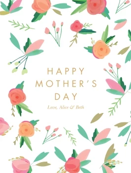 Mom & Flower Pattern