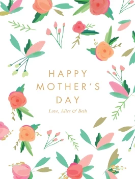 Mom & Flower Pattern