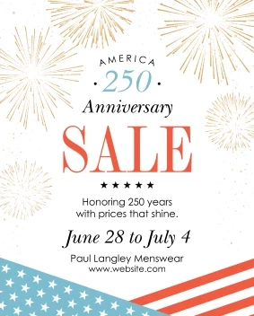 America 250 Sale