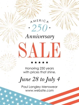 America 250 Sale