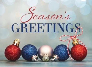 Season's Greetings Patriotic Ornaments