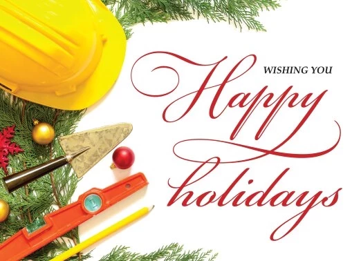 Construction Happy Holidays