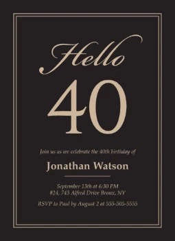 Minimal and Modern Elegant Birthday