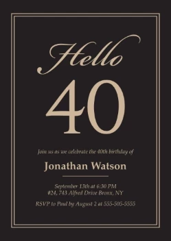 Minimal and Modern Elegant Birthday