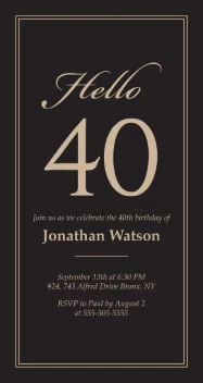 Minimal and Modern Elegant Birthday