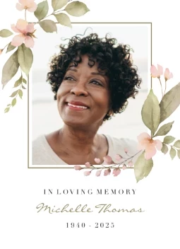 Botanical Frame Memorial