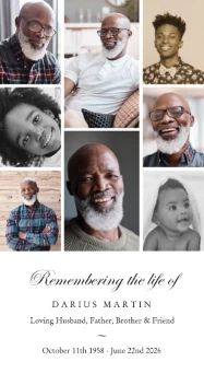 Elegant Collage Memorial