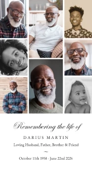 Elegant Collage Memorial