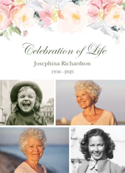 Elegant Floral Memorial