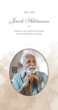 Peaceful Watercolor Memorial