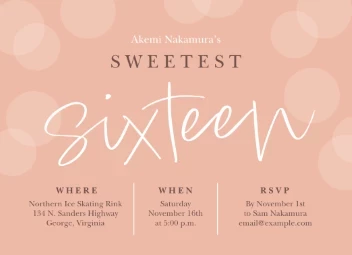 Sweetest Sixteen