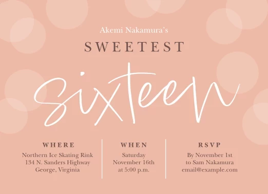 Sweetest Sixteen