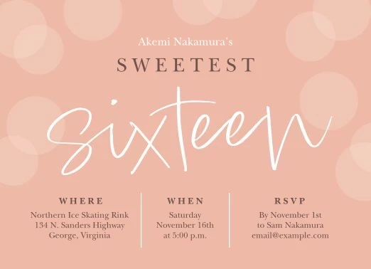 Sweetest Sixteen
