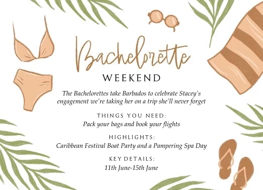Bachelorette Holiday