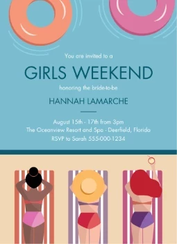 Girls Weekend Pool Party