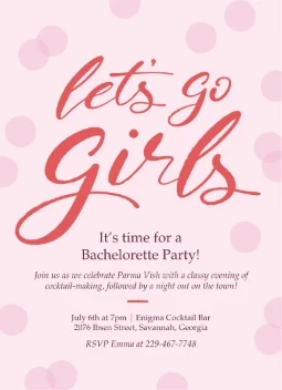 Let's Go Girls Polka Dots