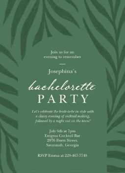 Tropical Palms Bachelorette