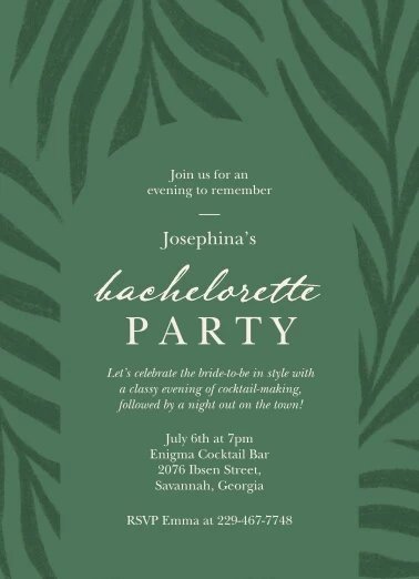 Tropical Palms Bachelorette
