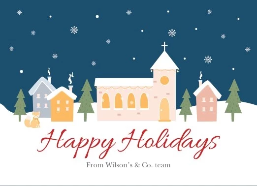 Happy Holiday Night Sky