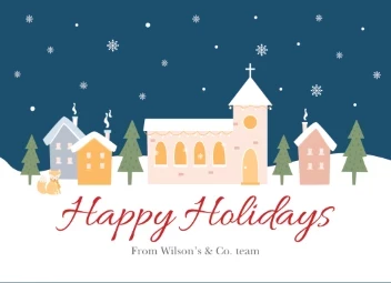 Happy Holiday Night Sky