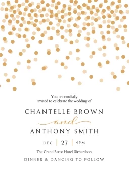 Wedding Confetti Invitation
