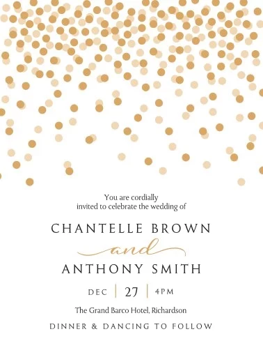 Wedding Confetti Invitation