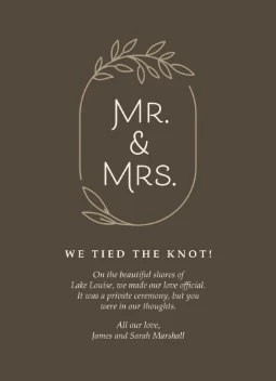 Modern Love Mr and Mrs