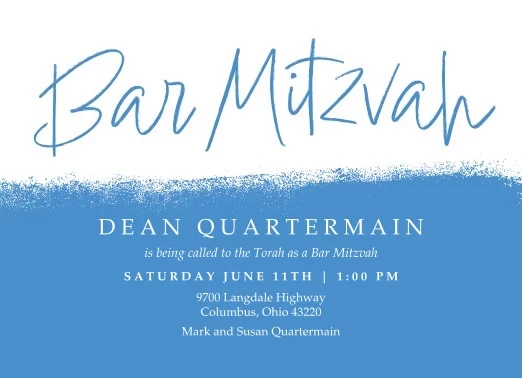 It's a Bar Mitzvah