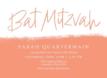 It's a Bat Mitzvah