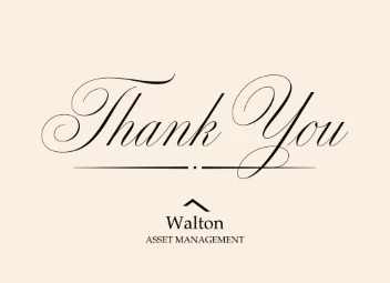 Our Sincere Thanks