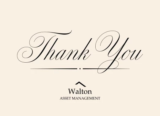 Our Sincere Thanks