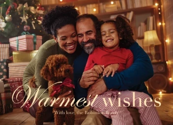 Elegant Warmest Wishes