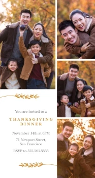 Family Thanksgiving Dinner Invitation