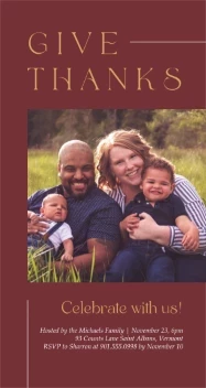 Give Thanks Invitation