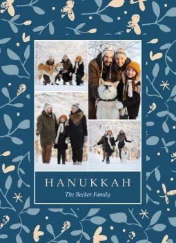 Floral Pattern Hanukkah